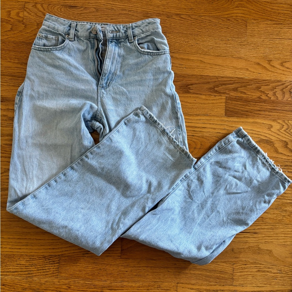 Garage Light Blue Denim Jeans wide leg
